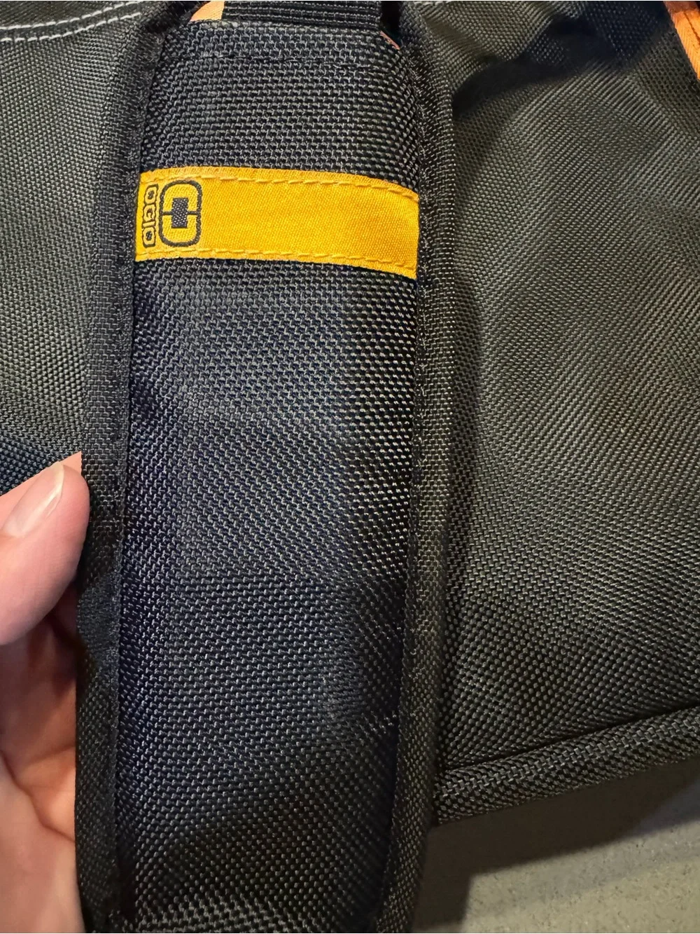 OGIO Black Laptop Briefcase with Orange Accent